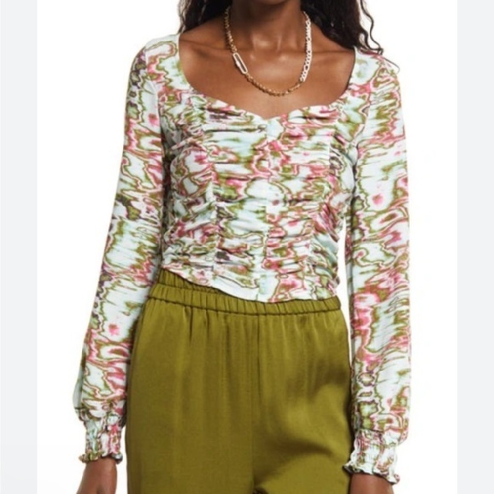 🆕 open edit ruched top